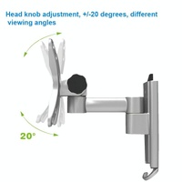Quick Release Wall Mount for Computer Monitor - Silver Gray thumbnail