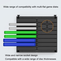 Desktop Cd Storage Stand - Large Capacity Black thumbnail