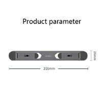 Foldable Laptop Stand with Fan and Heater - Portable and Adjustable - Silver thumbnail