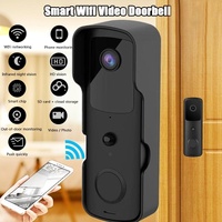 Wireless Smart Doorbell With Two-Way Intercom & Night Vision - Battery Powered - Black thumbnail