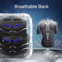 Black Multifunctional Anti-theft Laptop Backpack with Usb Charging Hole thumbnail