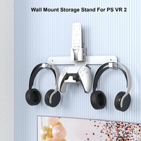 Wall Storage Bracket for Ps5 Vr2 Helmet / Headset / Handle / Remote Control - White thumbnail