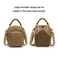 Multifunctional Laser Cut Crossbody Bag For Outdoor Sports - Khaki thumbnail