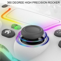 Wireless Bluetooth Grip for Ps4 with Dazzling Colour Light - Black thumbnail