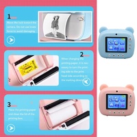 Instant Print Camera for Kids with Dual Lens and 2.4-inch Screen - Pink thumbnail