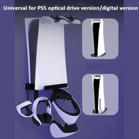 Wall-Mounted Bracket For Ps5 Console With Controller Vr Glasses And Headphone Storage - Black thumbnail