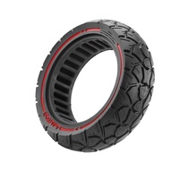 Electric Scooter Tire - 10x3 53.5 Card 255x80 & 80 / 65-6.5 Universal Off-road Red thumbnail