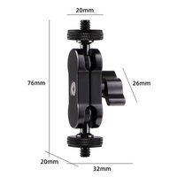 360 Pivot Magic Arm With Ball Head Bracket - Black thumbnail