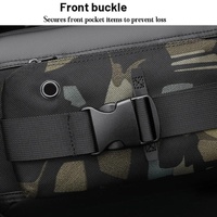 Functional Men Chest Bag Versatile Messenger Bag For Everyday Use - Black thumbnail