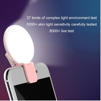 2-pack Led Selfie Light for Mobile Phone Photography - White thumbnail
