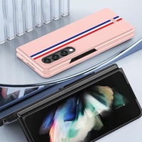 Frosted Skin Case for Samsung Galaxy z Fold 4 - Slim & Stylish - Black Color Bar thumbnail