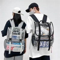 Waterproof Travel Backpack - Pvc Material - Grey thumbnail