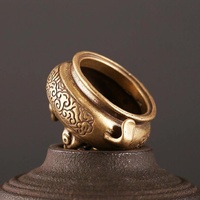 Vintage Brass Tripod Censer for Home Decor thumbnail