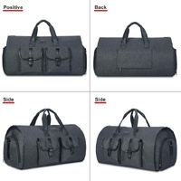 Compact Travel Suit Storage Bag - Foldable - Grey thumbnail