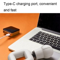 Portable Wireless Fascia Gun For Muscle Relaxation - White thumbnail