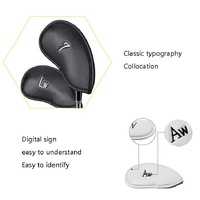 Versatile Golf Hat Cover with 12-in-1 Functionality - Black Litchi Texture thumbnail