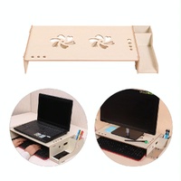Wood Monitor Stand with Keyboard Storage - Tbd049404601A thumbnail