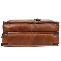 Men 15.6 Inch Business Handbag Casual Singer Shoulder Messenger Bag - Rusty Black thumbnail