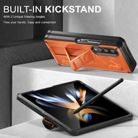 Foldable Shockproof Phone Case for Samsung Galaxy z Fold 4 / 5g - Black thumbnail