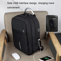 13-15.6 Inch Anti-theft Laptop Backpack in Mysterious Black thumbnail