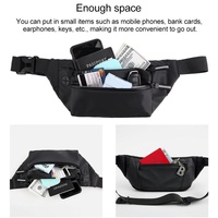 Multi Function Outdoor Sport Waist Bag Crossbody For Mobile Phones - Black thumbnail