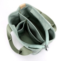 Multi Compartment Shoulder Bag - 3d Design - Khaki thumbnail