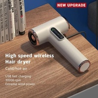 Rechargeable Hair Dryer 3 Speeds Adjustable White thumbnail