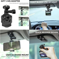 360 Degree Rotating Sun Visor Camera Mount for Vlogging thumbnail