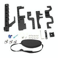 Panasonic Lumix Gh3 / Gh4 Video Cage Stabilizer With Metal Handle Black thumbnail