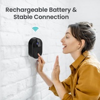Smart Video Doorbell With Ultra Wide Angle And Two-Way Voice - Black thumbnail