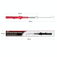 Indoor Golf Swing Practice Stick with Sound Assistant - Black thumbnail
