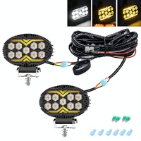 5.5 Inch Elliptical Hybrid Luminous Seagull Angel Eye Car Work Light thumbnail