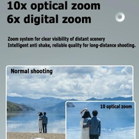 4K Hd Optical Zoom Digital Camera 60Mp Dual Screen Selfie Camera No Memory - Black thumbnail