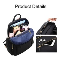 Black Anti-theft Laptop Backpack with Wear-resistant Design thumbnail