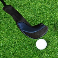 3-in-1 Golf Club Head Cover - No.1 No.3 No.5 - Protective - Blue thumbnail