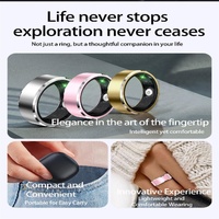 Smart Ring For Health Monitoring & Multiple Sports Modes - Size 11 - Silver thumbnail