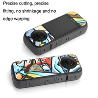 Protective Film Stickers for Dji Insta360 X3 Panoramic Camera - Panda + Carbon Pattern Red thumbnail