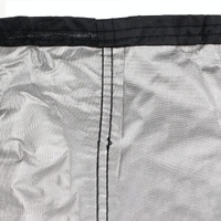 Waterproof Outdoor Bench Cover - Fits 2 Seats - 134x66x89cm - Black / Silver thumbnail