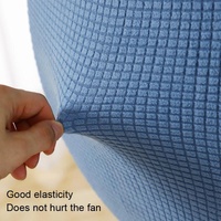 Household Fabric Fan Cover - Round Elastic 110x45cm - Blue thumbnail