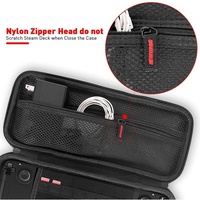 Steam Deck Handheld Console Storage Bag - Hard Eva Oxford Cloth - Black thumbnail