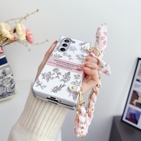 Floral Sketch Pearlescent Pc Case for Samsung Galaxy z Fold 4 thumbnail