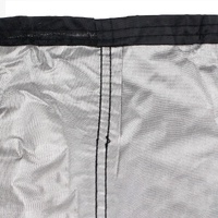 Waterproof Outdoor Bench Cover - Fits 3 Seats - 163x66x89cm - Black / Silver thumbnail