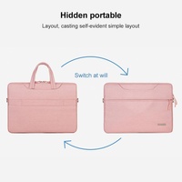 13.3 Inch Inner Bag for Handbag or Laptop with Shoulder Strap and Power Bag - Pink thumbnail