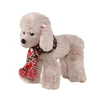 Christmas Pet Scarf Autumn And Winter Warm Elk Christmas Dog Scarf - Size L Brown thumbnail