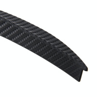 2 Pcs 45Cm Car Stickers Rubber Large Round Arc Strips Universal Fender Flares Wheel Eyebrow Decal Sticker Eyebrow Car-Covers Black Striped Round Arc S thumbnail