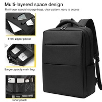 Multifunctional Laptop Backpack in Oxford Cloth - Cxs-605 - Black thumbnail