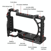Metal Camera Cage For Sony A6500 / A6400 / A6300 / A6000 - Stabilizer Rig Black thumbnail