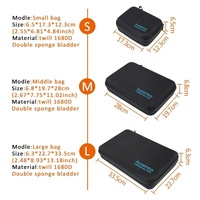 Portable Shockproof Waterproof Case for Dji Action - 33.5cm x 22.7cm x 6.3cm thumbnail