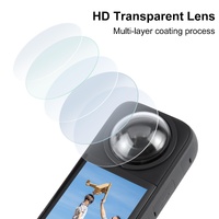 Optical Glass Lens Guard For Insta360 X3 - Protective Cover thumbnail