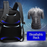 Large Capacity Multi-layer Laptop Backpack with Breathable Design - 15.6 Inch Black - 35x20x43cm thumbnail